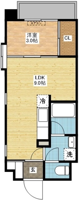 長崎市千歳町のマンションの間取り