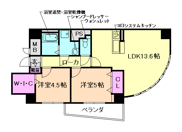 ＣＯＣＯ ＭＡＲＩＮＩの間取り