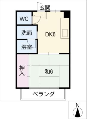 第２マルカネビルの間取り