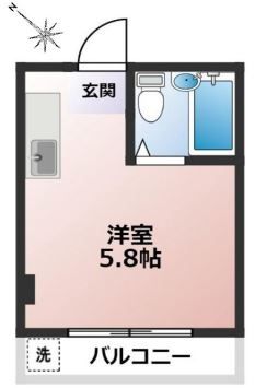 鶴ヶ島市大字鶴ヶ丘のマンションの間取り