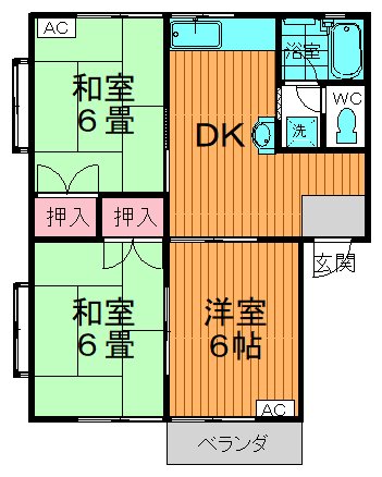 グリーンコーポＢの間取り