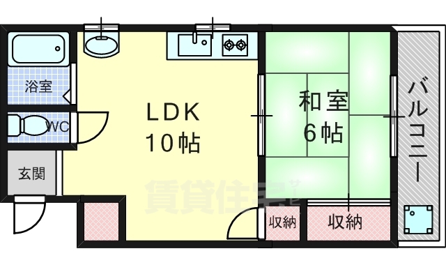 コーポ川久の間取り