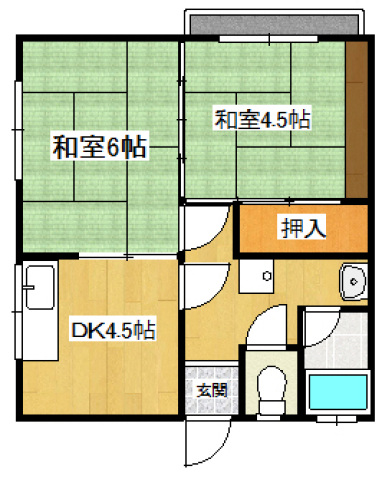 南海マンションの間取り