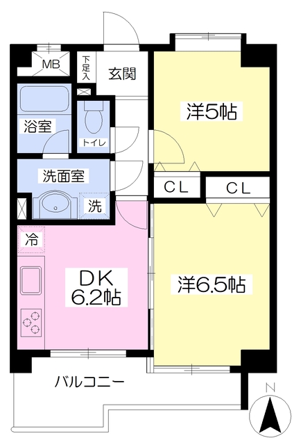 ヴィラージュ東府中の間取り