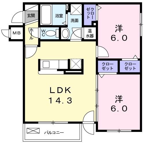 Ｒｅａｒｅｖｅ北桑園の間取り