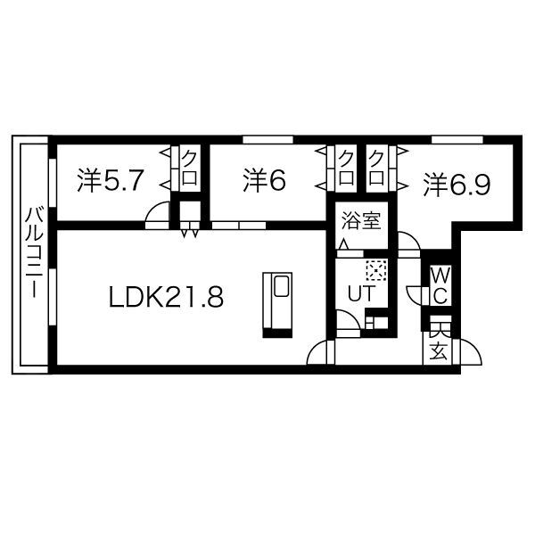 ZABO HILLS IDAIMAEの間取り