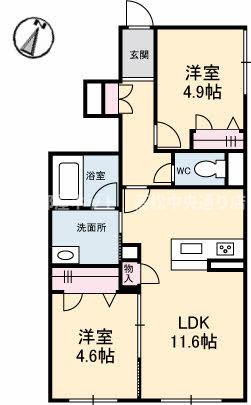 シャーメゾン今津の間取り