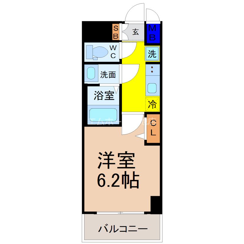 プレサンス広小路通今池の間取り