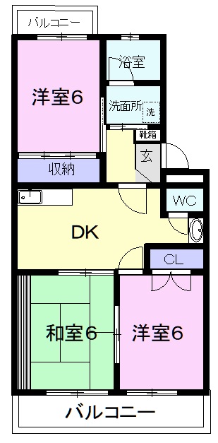 コーポラス石川の間取り