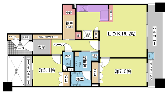 グランドメゾン学園都市の間取り