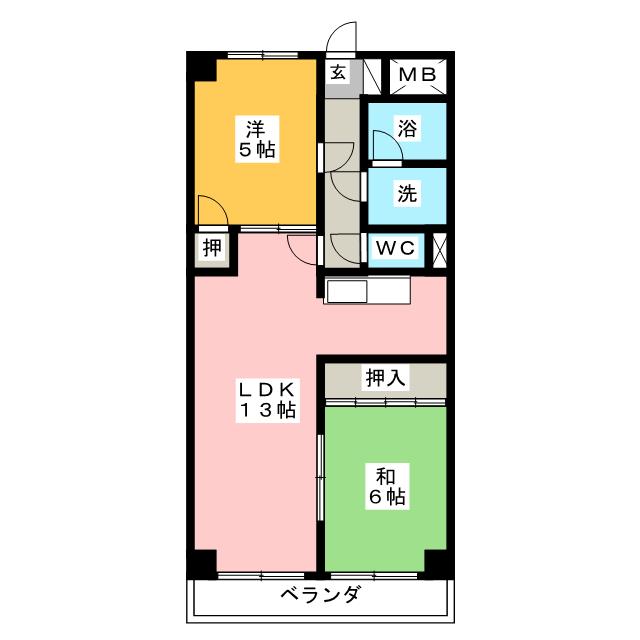 クレスト三郷の間取り