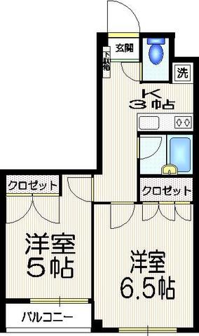 杉並区高円寺南のマンションの間取り