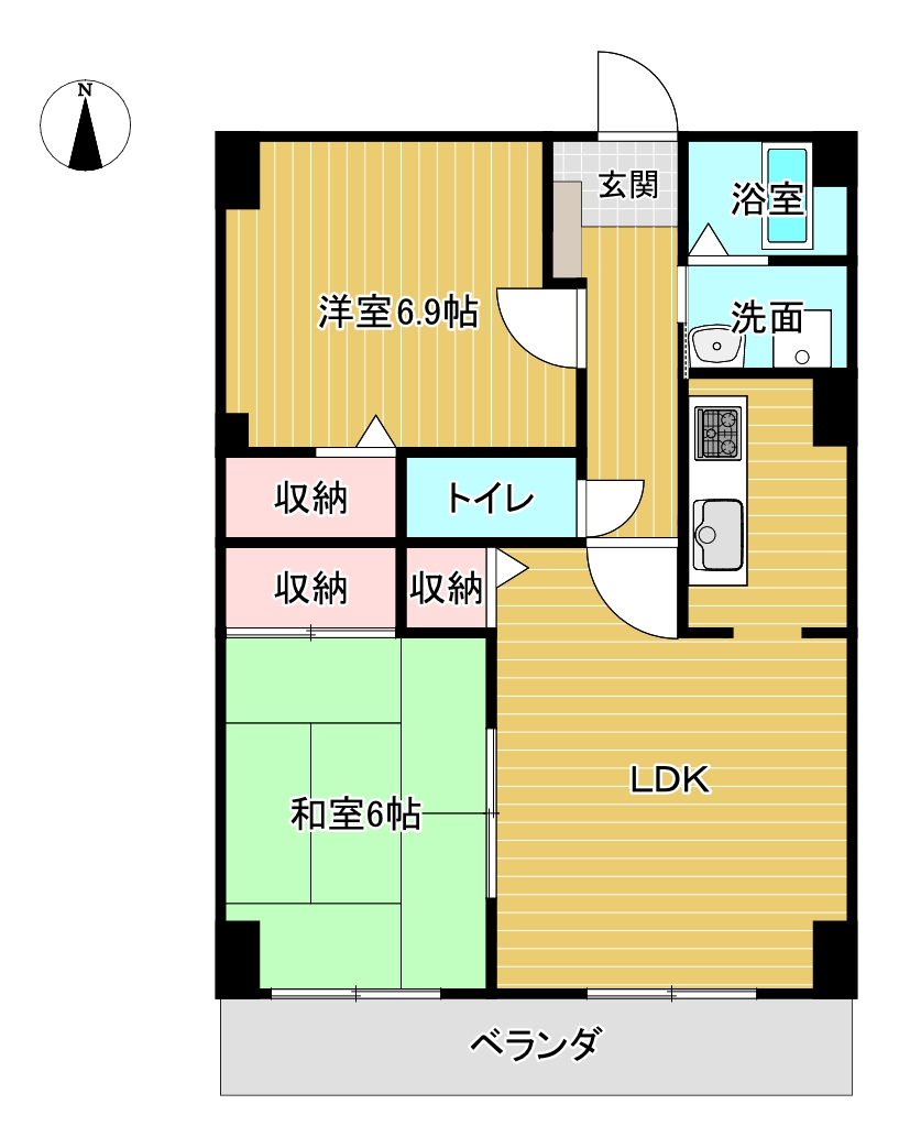 フィネス陣屋西の間取り