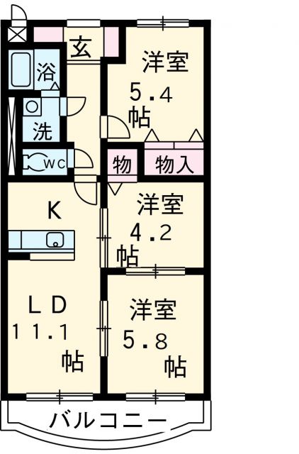 イストワール城西の間取り