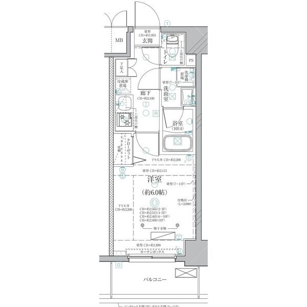 名古屋市東区泉のマンションの間取り