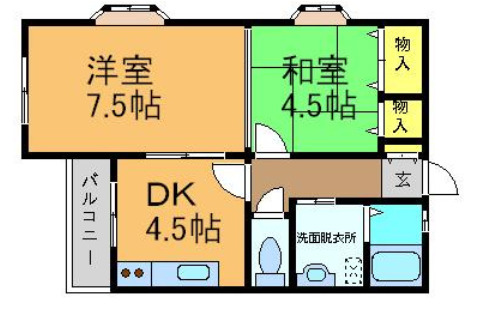 スカイハイツ泉ヶ丘の間取り