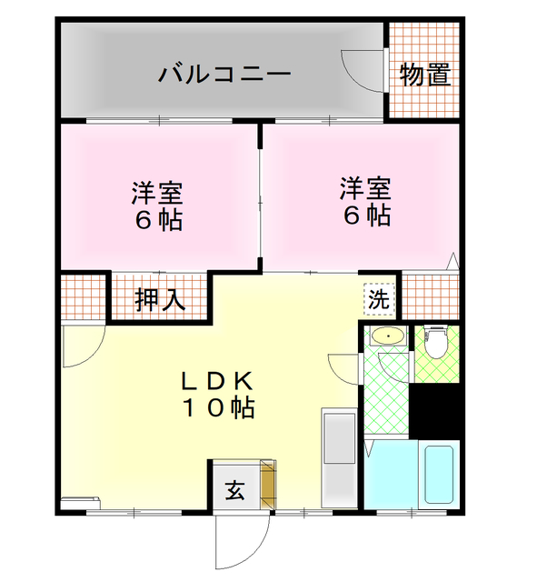 マンションカイゼルの間取り