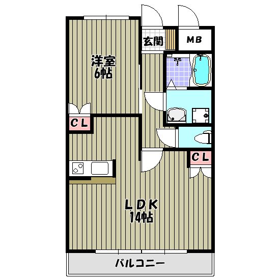 アプローズ狭山の間取り