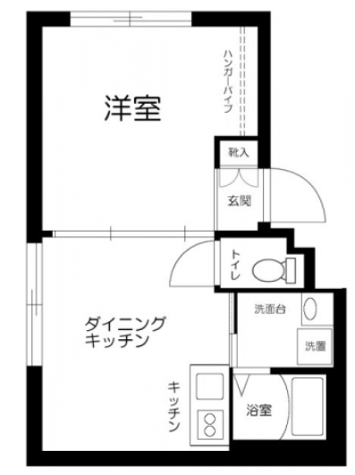 新宿区西早稲田のマンションの間取り