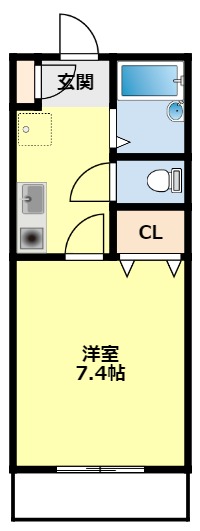 豊田市貝津町のマンションの間取り