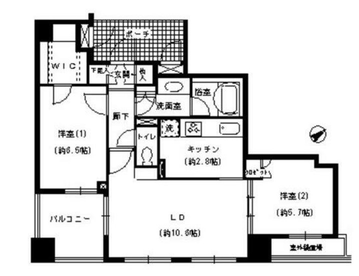 エスティメゾン巣鴨の間取り