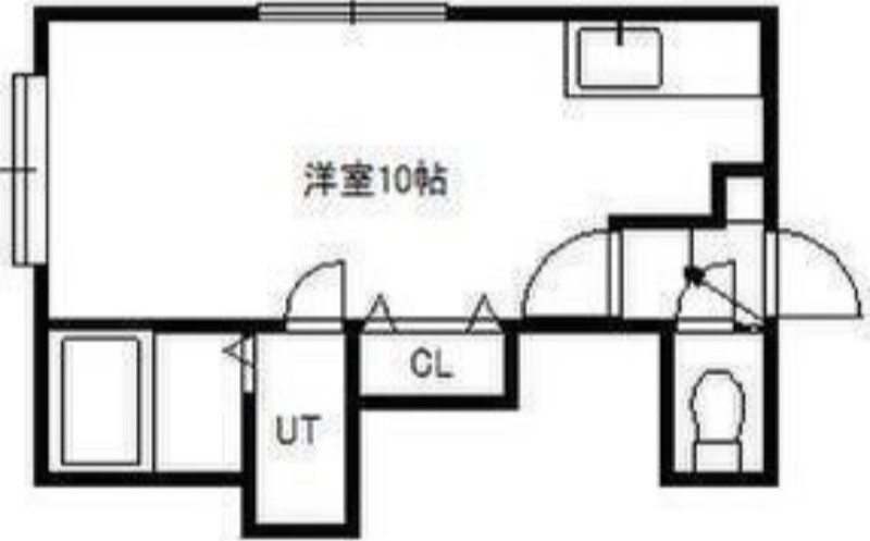 札幌市豊平区月寒西一条のアパートの間取り