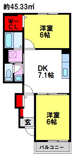 Ｓクレッシェンドの間取り