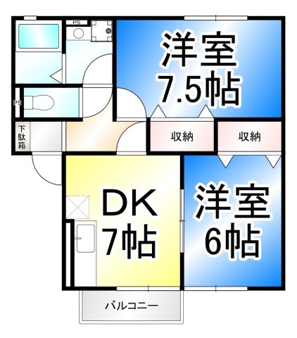 フォースアベニュー和田の間取り