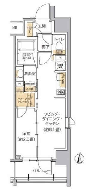 リビオメゾン東池袋の間取り