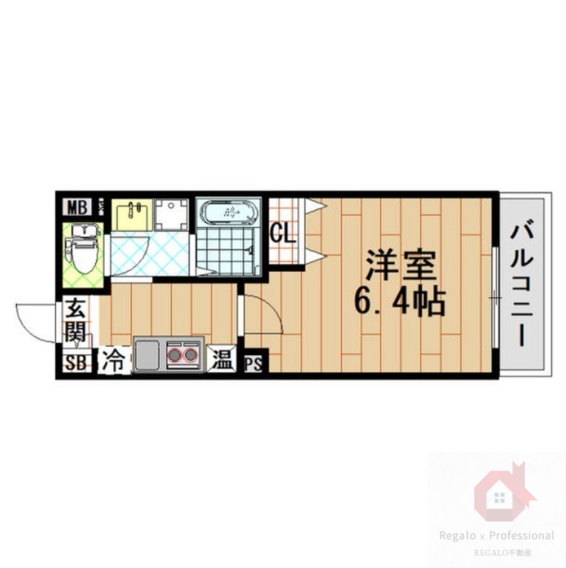 大阪市住吉区清水丘のマンションの間取り