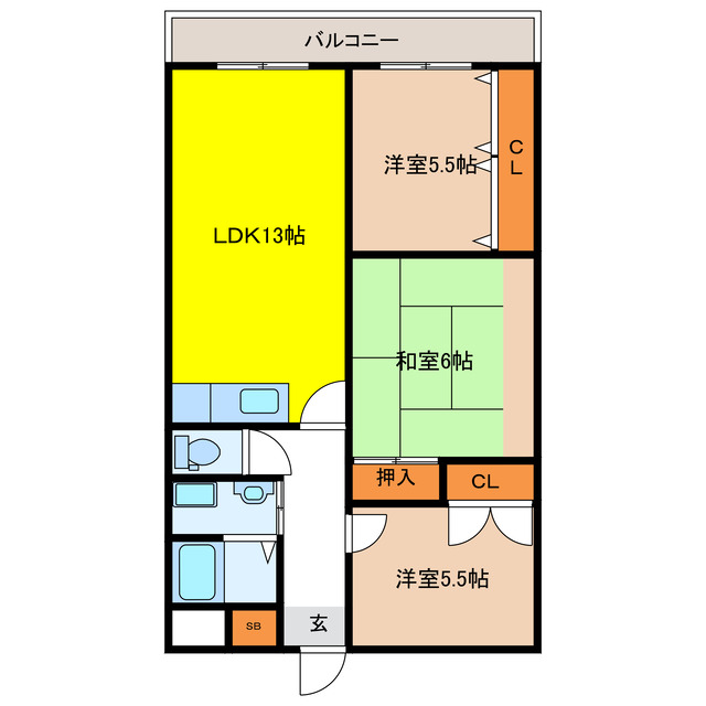 アビリティ東本町の間取り