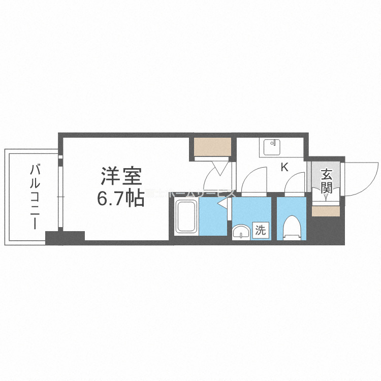 エスリード大阪上本町グリーズの間取り