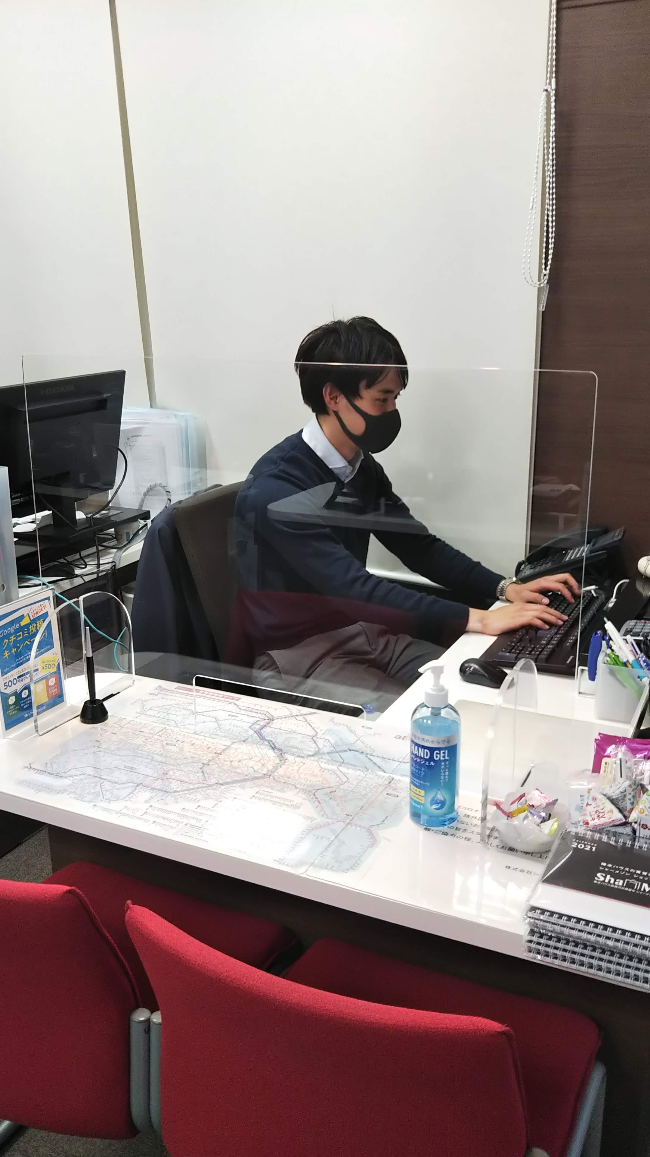 新型コロナウィルス対策もしっかり実施中