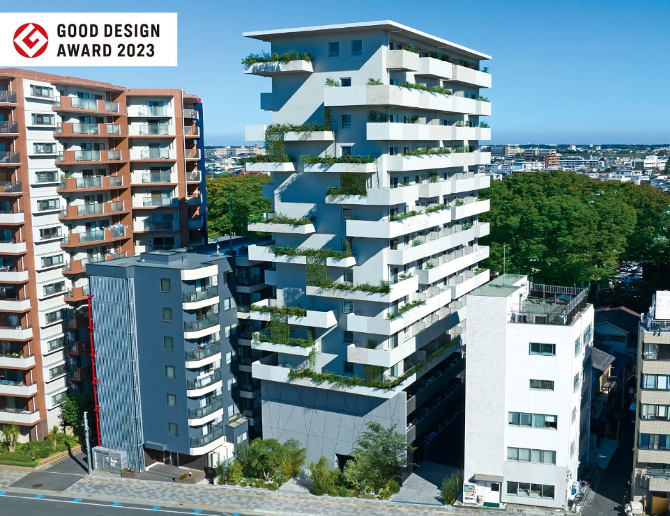 生和はグッドデザイン賞を継続的に受賞。100年先まで見据えた賃貸経営を実現するための品質が高く評価されています。