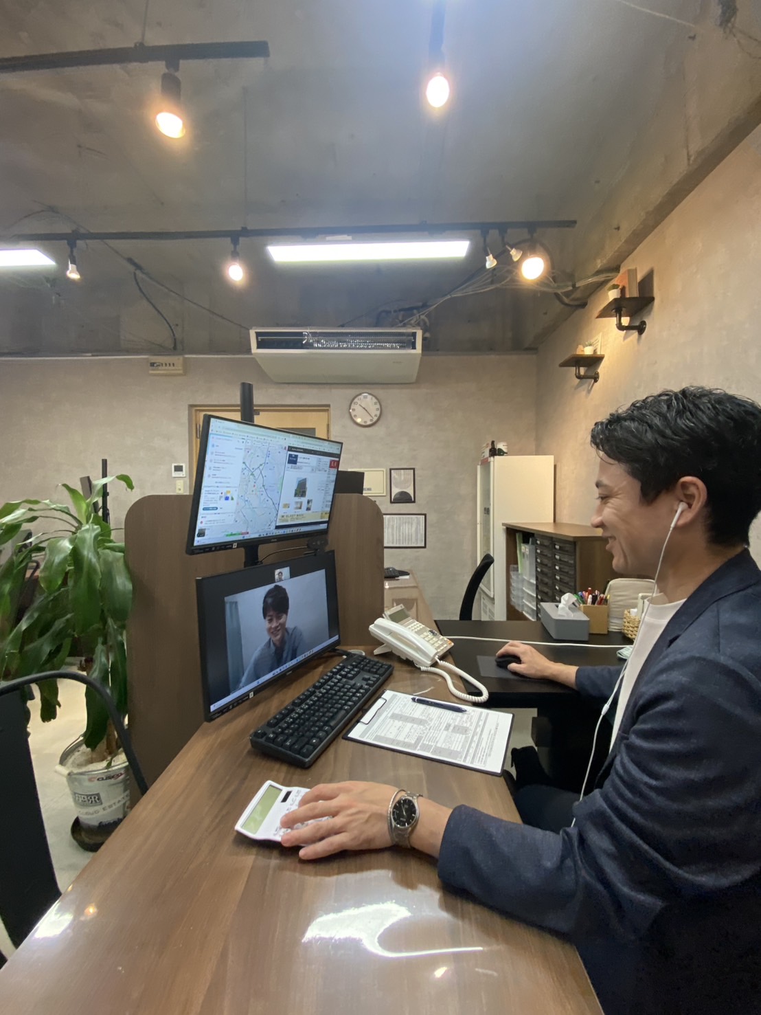 オンラインでの案内可能！来店しないでお部屋探し！<br>その後の契約も楽々手続き！