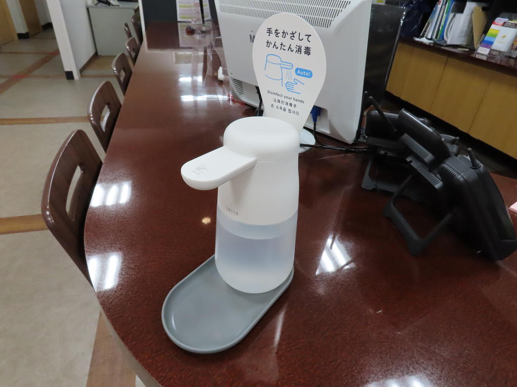 コロナウィルス感染防止対策実施中！