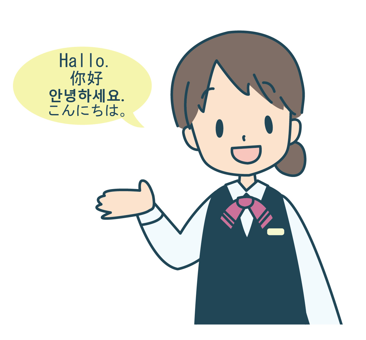 中国語・韓国語・英語の対応が可能です