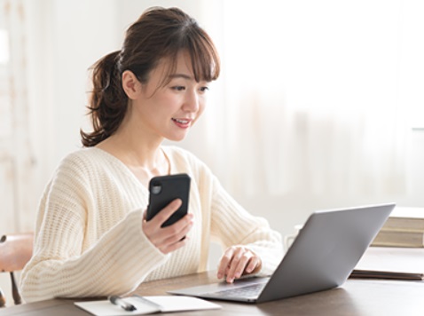 「オンライン部屋探し」に対応しています！お部屋探しも、契約手続きも、自宅で完結できます。もちろんご来店も大歓迎♪