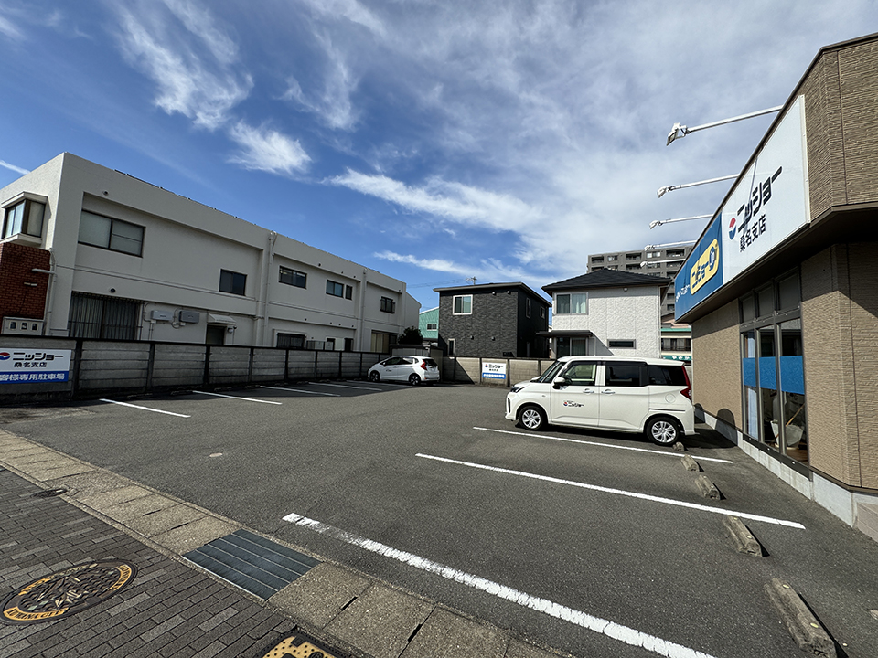 駐車場を完備しております。詳しくはご案内図をご覧ください。