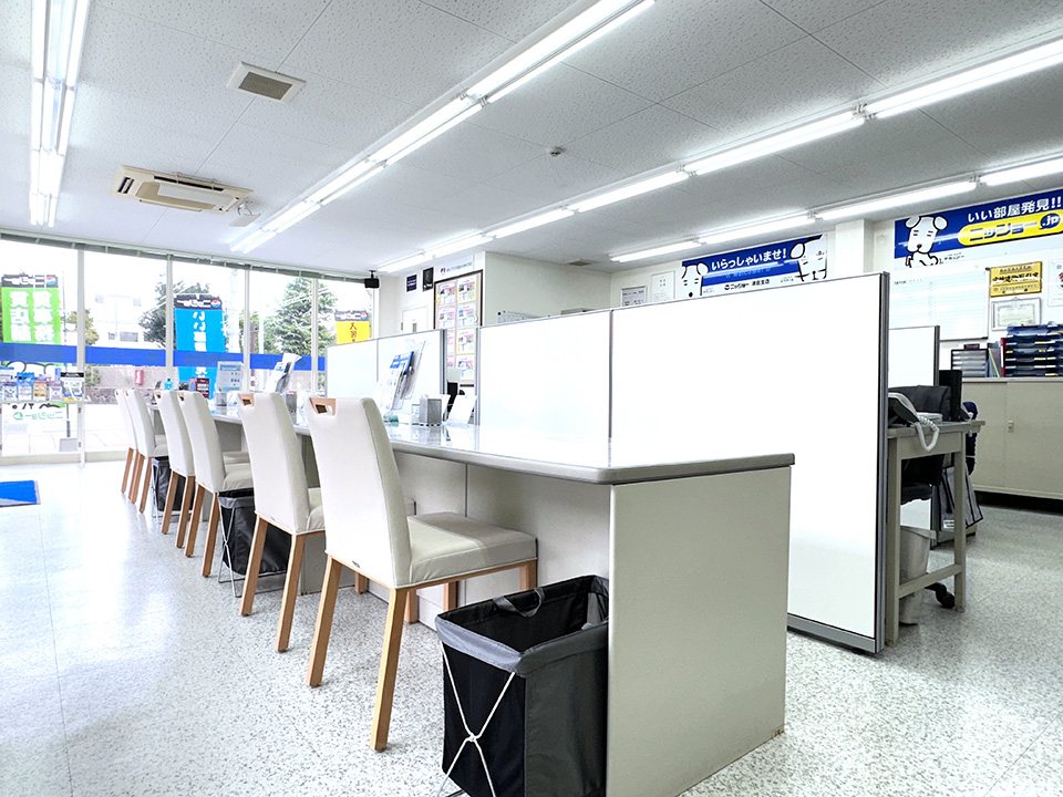 明るく開放的なスペース。