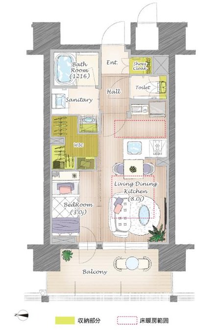 クレアホームズ フラン白石〈センタープレイス〉の取材レポート画像