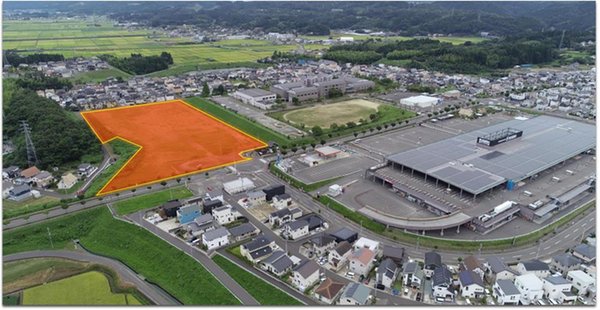 【ブランシエラガーデンめでしまの郷】注文住宅街区　全14区画/予告広告 現地案内図