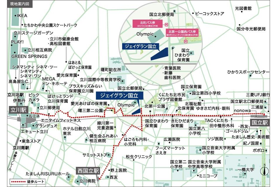 ジェイグラン国立の現地案内図