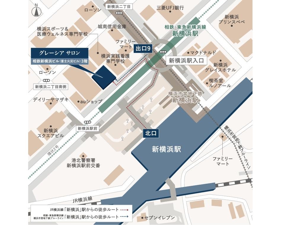 グレーシア海老名かしわ台の現地案内図