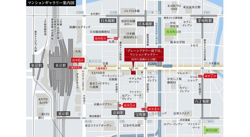 グレーシアタワー南千住の現地案内図