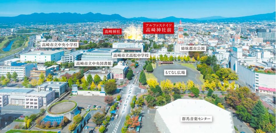 アルファステイツ高崎神社前の建物の特徴画像