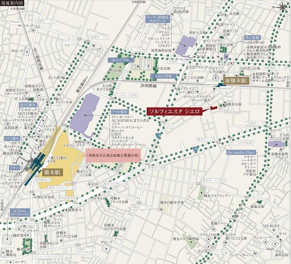ソルフィエスタ シエロの現地案内図