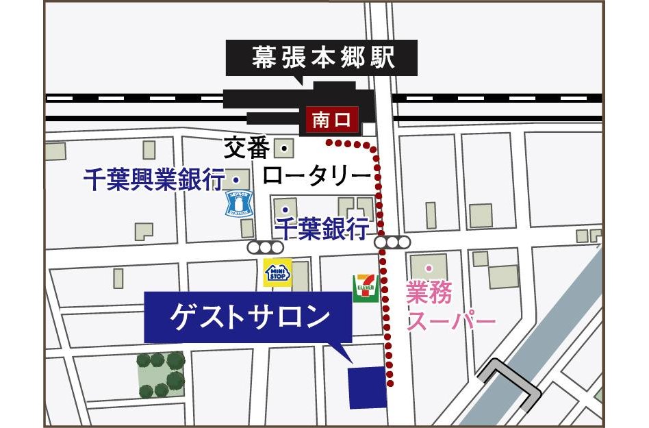 エクセレントシティ幕張 THE GRANの現地案内図