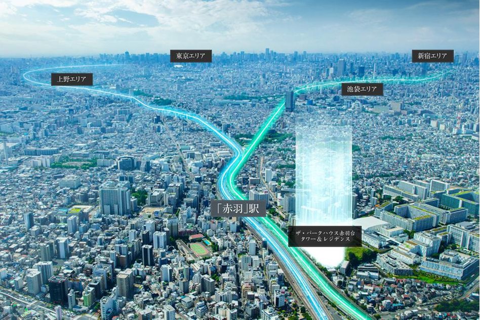 ザ・パークハウス 赤羽台タワー＆レジデンスの立地・アクセス画像