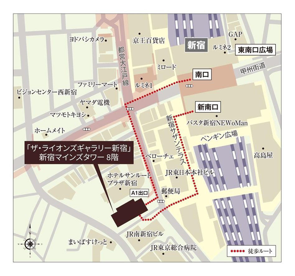 ザ・ライオンズ大岡山の現地案内図